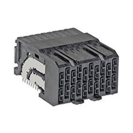 Molex Board Connector, 40 Contact(S), 4 Row(S), Female, Right Angle, Press Fit Terminal, Receptacle 1717501020